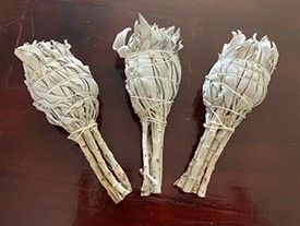 white sage smudge torches